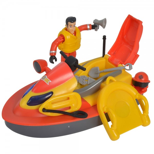 Jet Sky Simba Fireman Sam Juno cu figurina si accesorii