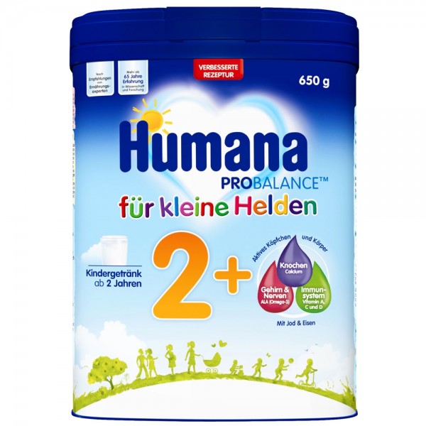 Lapte praf Humana Kindergetrank 2+ de la 2 ani 650 g