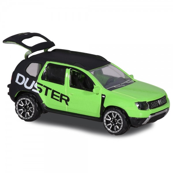 Masina Majorette Dacia Duster negru cu verde