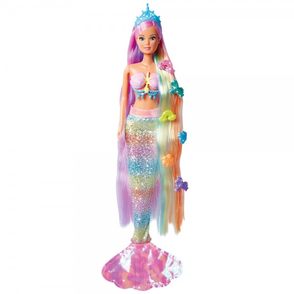 Papusa Simba Steffi Love Rainbow Mermaid 29 cm cu accesorii