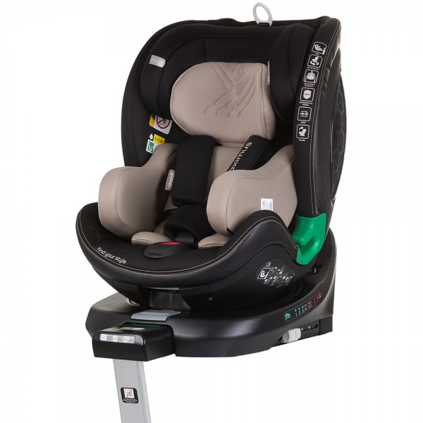 Scaun auto Chipolino Maximus I-Size 40-150 cm macadamia cu sistem Isofix