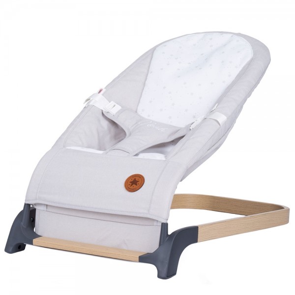 Scaunel balansoar Chipolino Noah platinum wood