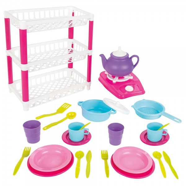 Set de servit ceaiul Pilsan Hamarat Three-Tier Dish Rack