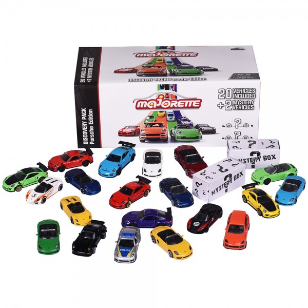 Set masinute Majorette Porsche Discovery cu 22 masinute
