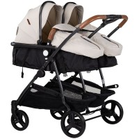 Carucior gemeni Chipolino Duo Smart 2 in 1 biscotta