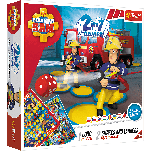 Joc Trefl Fireman Sam 2 in 1 Serpi si scari Pompierul Sam