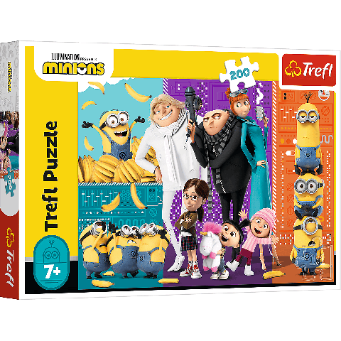 Puzzle Trefl Illumination Minions, Minionii in actiune 200 piese