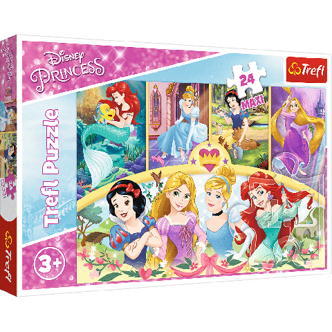 Puzzle Trefl Maxi Disney Princess, Amintiri magice 24 piese