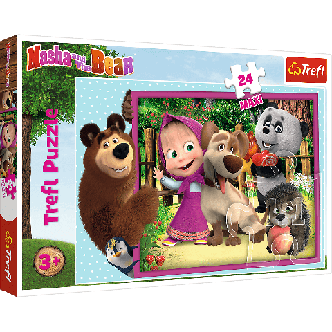 Puzzle Trefl Maxi Masha and the Bear, Masha si Ursul 24 piese