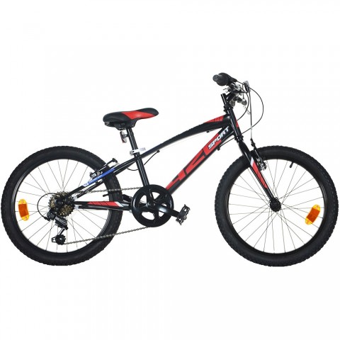 Bicicleta copii Dino Bikes 20" MTB baieti Sport negru cu 6 viteze