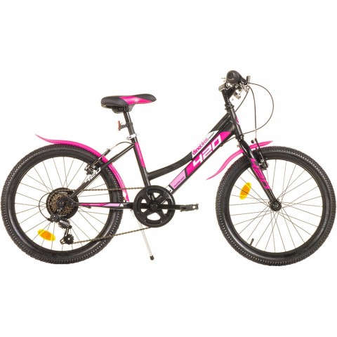 Bicicleta copii Dino Bikes 20" MTB fete Sport negru cu 6 viteze