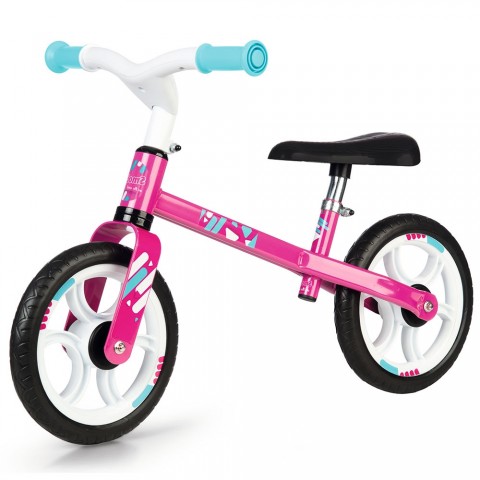 Bicicleta fara pedale Smoby First Bike pink