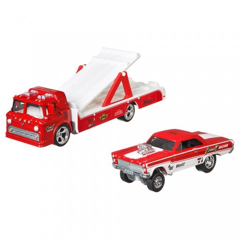 Camion Hot Wheels by Mattel Car Culture Ford C-800 cu masina Mercury Comet Cyclone 65