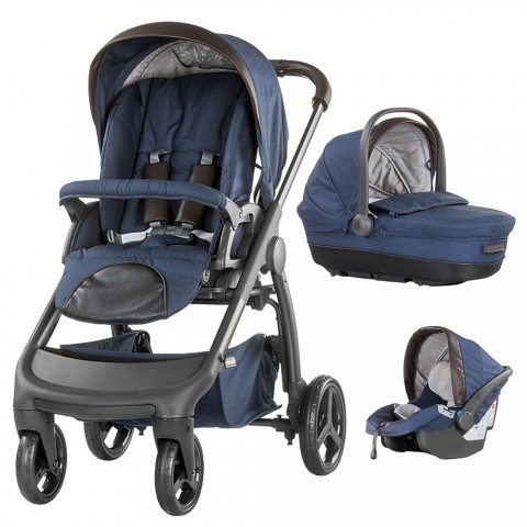 Carucior Chipolino Aura 3 in 1 blue indigo linen melange