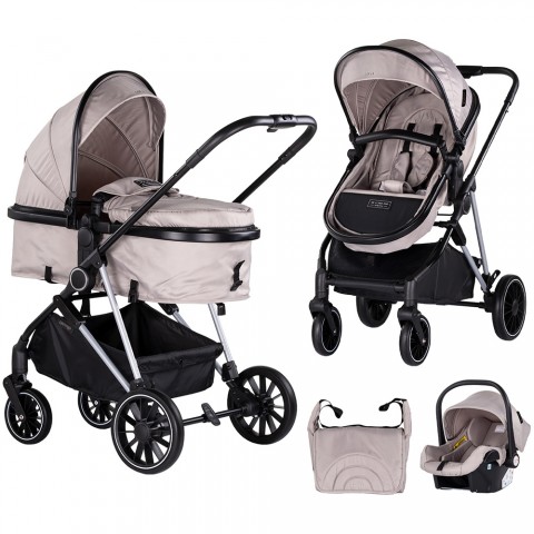 Carucior Chipolino Aura 3 in 1 tiramisu