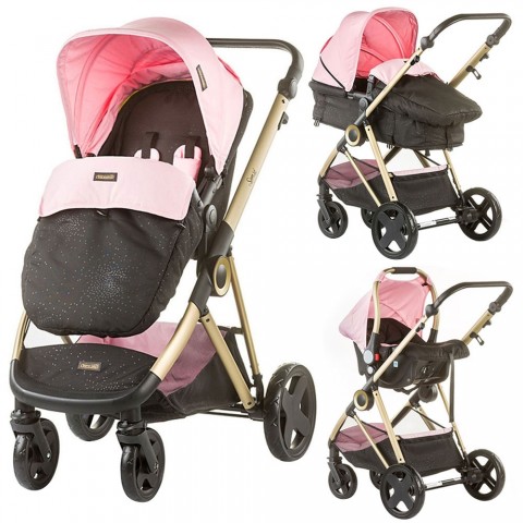 Carucior Chipolino Sensi 3 in 1 pink mist