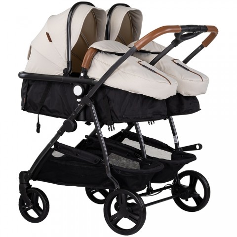Carucior gemeni Chipolino Duo Smart 2 in 1 biscotta