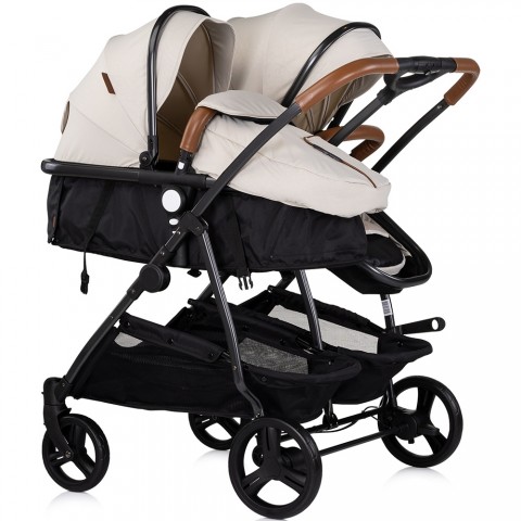Carucior gemeni Chipolino Duo Smart 2 in 1 biscotta