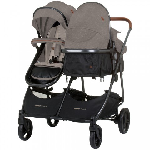 Carucior gemeni Chipolino Duo Smart 2 in 1 tiramisu