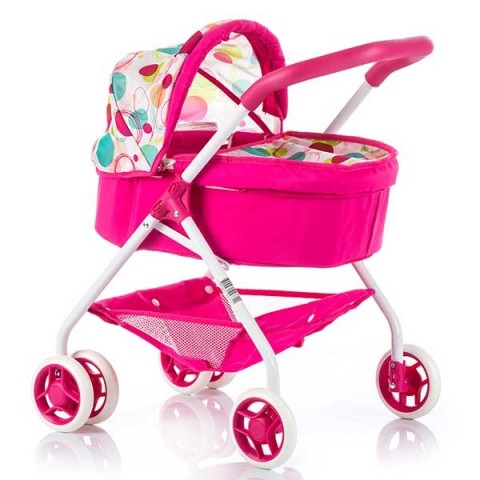 Carucior pentru papusi Chipolino Dolly raspberry