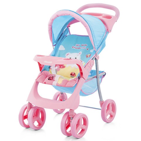 Carucior pentru papusi Chipolino Steffi pink