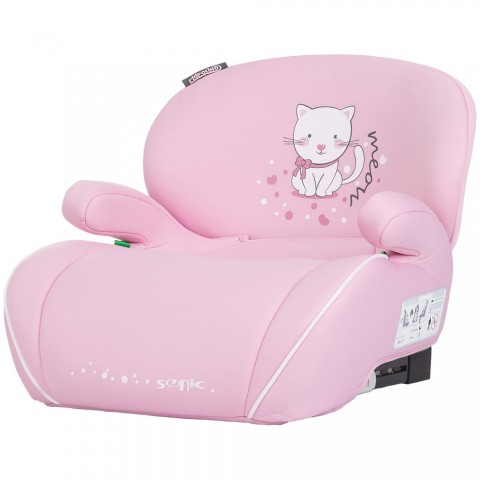 Inaltator auto Chipolino Sonic I-Size 125-150 cm cu sistem Isofix kitten, testat ADAC