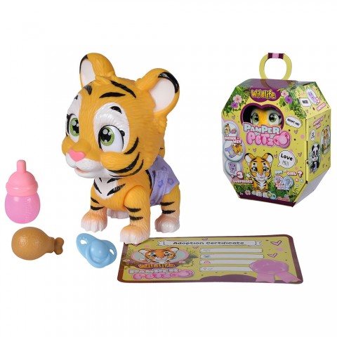 Jucarie Simba Tigru Pamper Petz Tiger cu accesorii