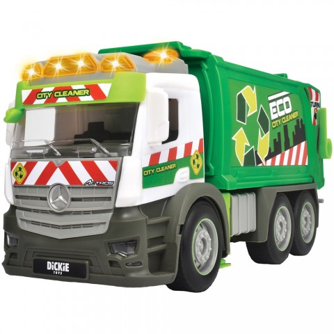 Masina de gunoi Dickie Toys Action Truck Garbage 26 cm cu lumini si sunete