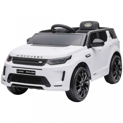 Masinuta electrica Chipolino SUV Land Rover Discovery cu scaun din piele si roti EVA white