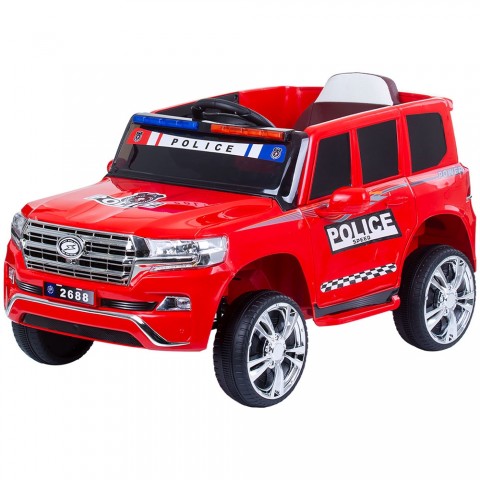 Masinuta electrica Chipolino SUV Police Patrol cu scaun din piele red
