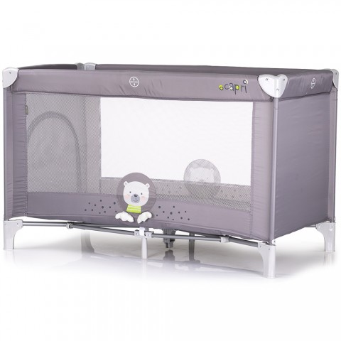 Patut pliabil Chipolino Capri Bear grey