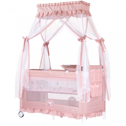 Patut pliabil Chipolino Palace Cat pink