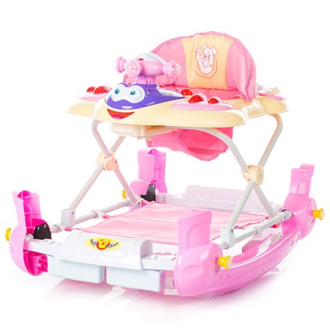 Premergator cu balansoar Chipolino Teddy pink