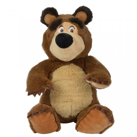 Jucarie de plus Simba Masha and the Bear, Bean Bag Bear 20 cm