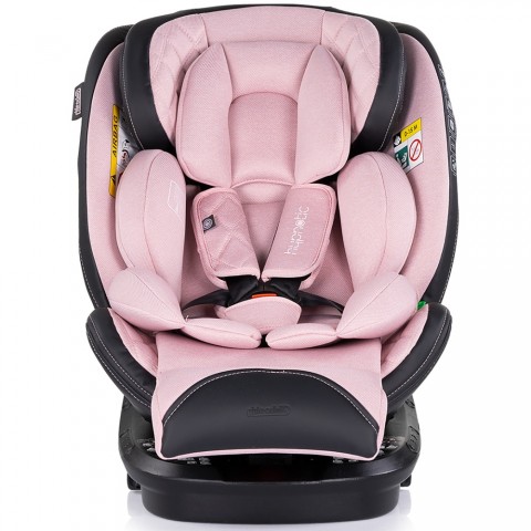 Scaun auto Chipolino Hypnotic I-Size 40-150 cm cu sistem Isofix si sezut rotativ pink marshmallow