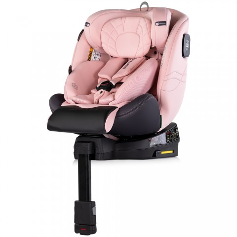 Scaun auto Chipolino Premium I-Size 40-150 cm cu sistem Isofix pink marshmallow