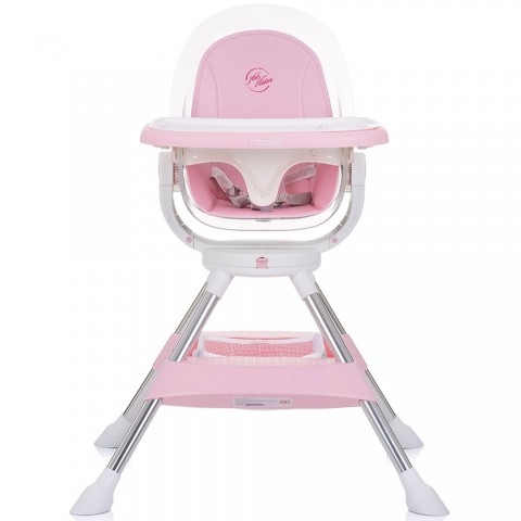 Scaun de masa cu sezut rotativ Chipolino Vision rose water