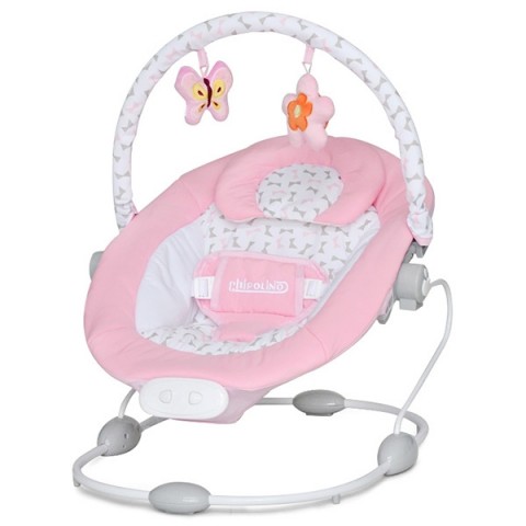 Scaunel balansoar Chipolino Siesta pink ribbon