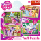 Set puzzle 4 in 1 Trefl My Little Pony, Poneii in vacanta, 1x35 piese, 1x48 piese, 1x54 piese, 1x70 piese