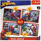 Set puzzle 4 in 1 Trefl Marvel Spider Man, Forta paianjenului, 1x35 piese, 1x48 piese, 1x54 piese, 1x70 piese