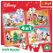 Set puzzle 4 in 1 Trefl Disney, Sarbatoarea Craciunului, 1x35 piese, 1x48 piese, 1x54 piese, 1x70 piese