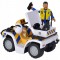 ATV Simba Fireman Sam Police cu figurina Malcolm si accesorii