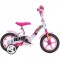 Bicicleta copii Dino Bikes 10" 108 Sport alb si roz