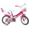 Bicicleta copii Dino Bikes 12" Flappy fuchsia