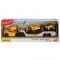 Camion Dickie Toys Mack Volvo Micro Builder cu remorca, buldozer si camion basculant