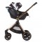 Carucior Chipolino Elite 3 in 1 black white