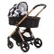 Carucior Chipolino Elite 3 in 1 black white