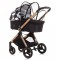 Carucior Chipolino Elite 3 in 1 black white