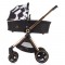 Carucior Chipolino Elite 3 in 1 black white