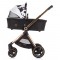 Carucior Chipolino Elite 3 in 1 black white